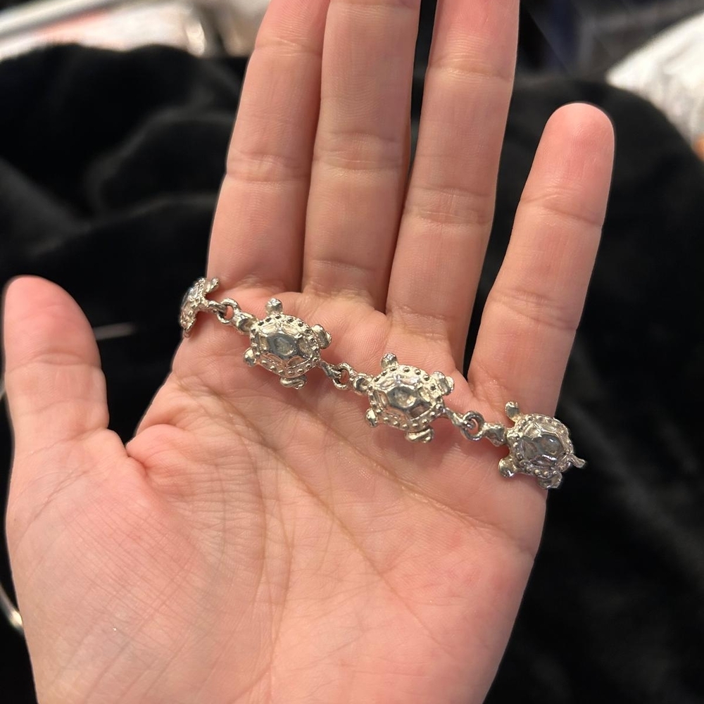 Charming Silver Turtle Bracelet - image 2